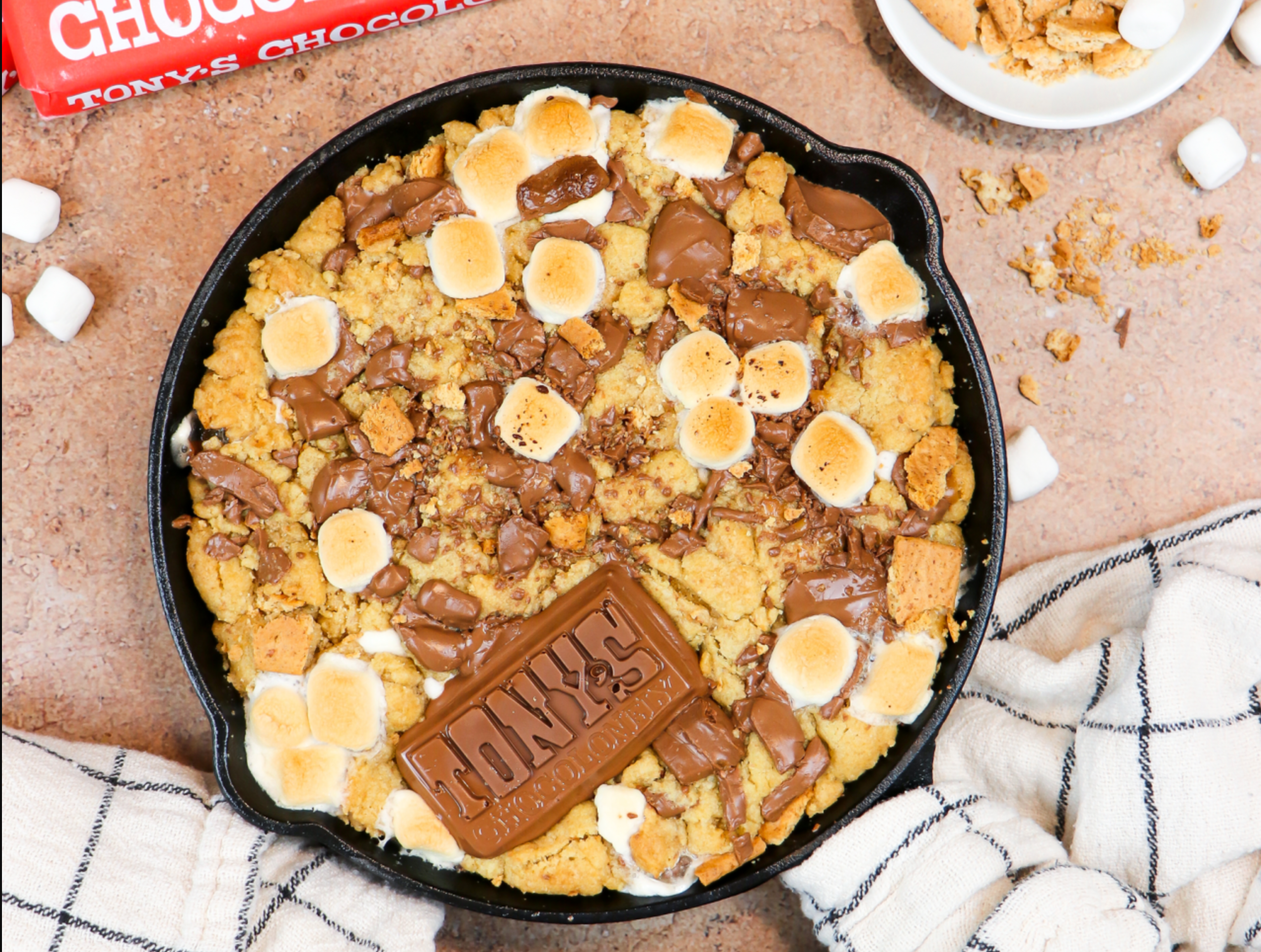 tony’s one bowl s’more cookie skillet-Tony’s Chocolonely United States