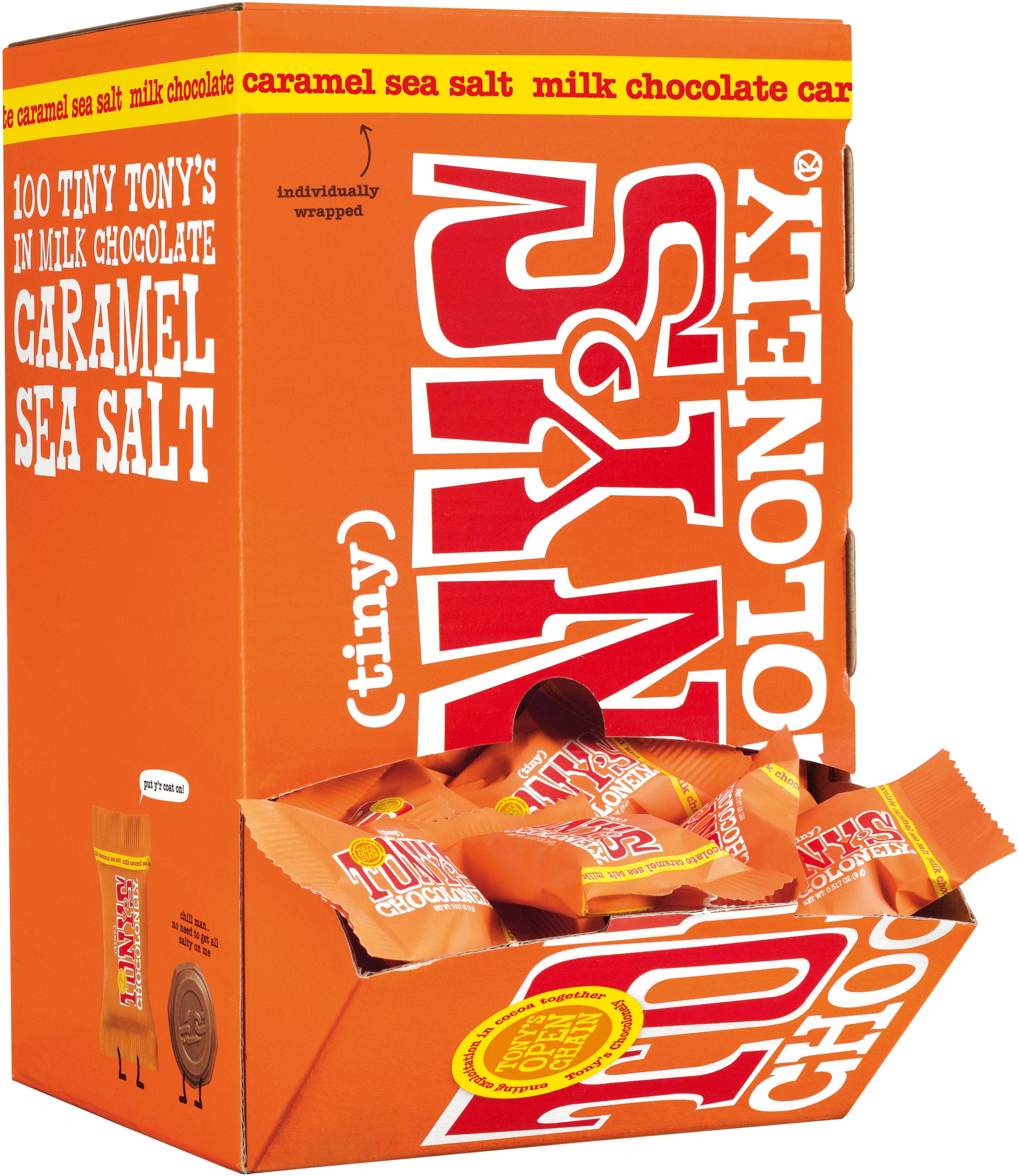 Tiny Tony's milk caramel sea salt 32%-Tony’s Chocolonely United States