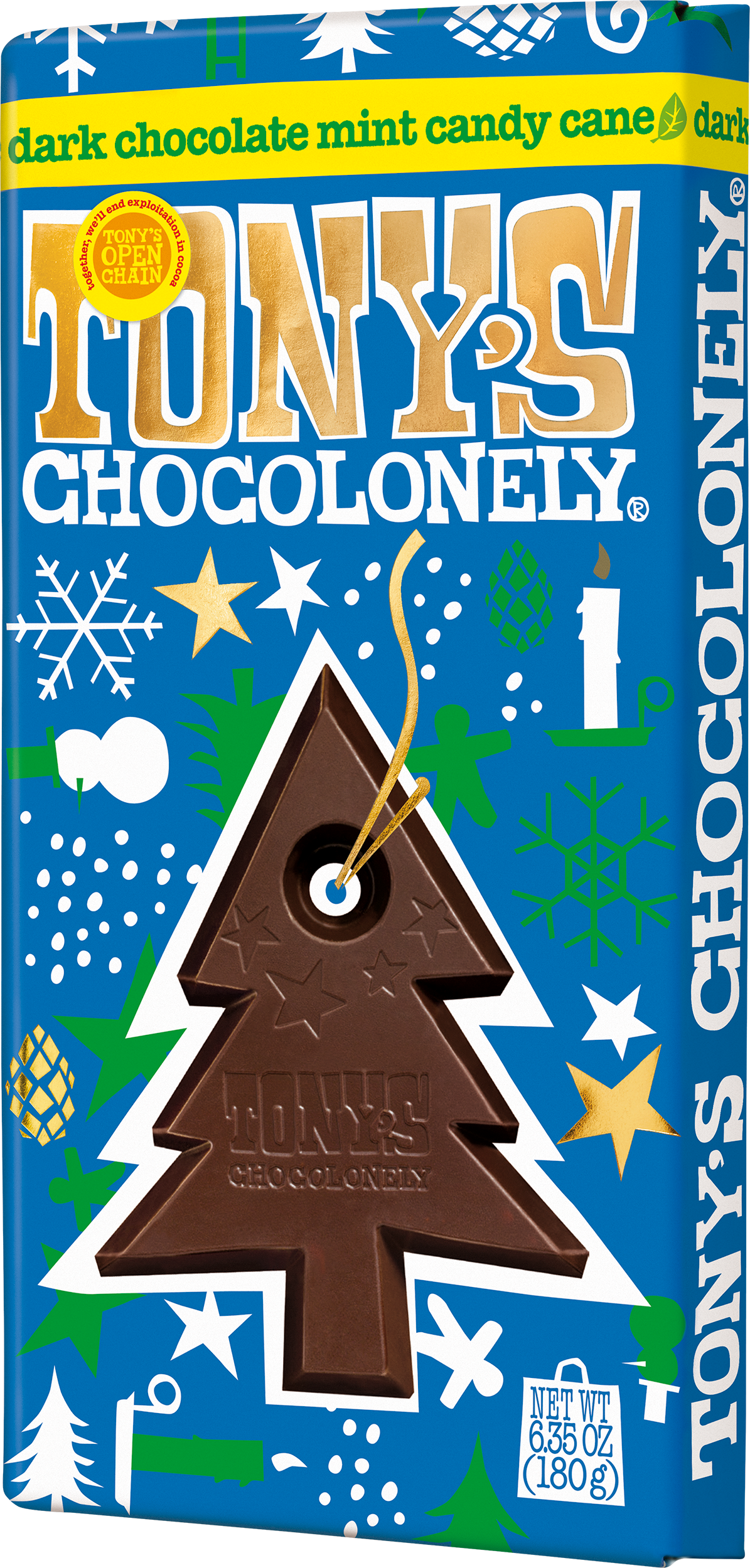 dark chocolate candy cane 51% case-Tony’s Chocolonely United States