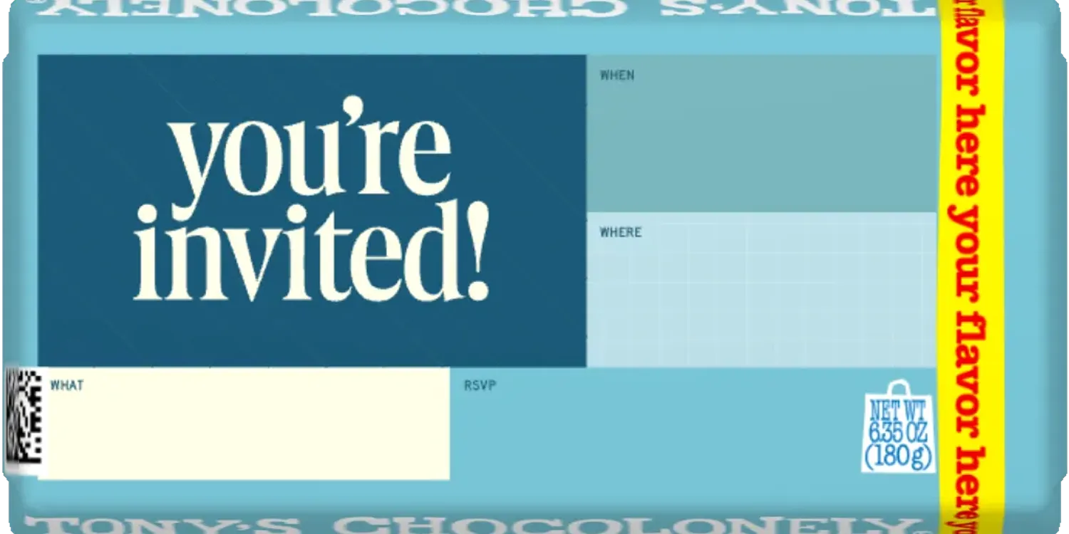 you're invited-Tony’s Chocolonely United States