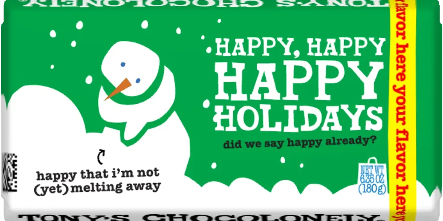 Happy Happy Holidays-Tony’s Chocolonely United States