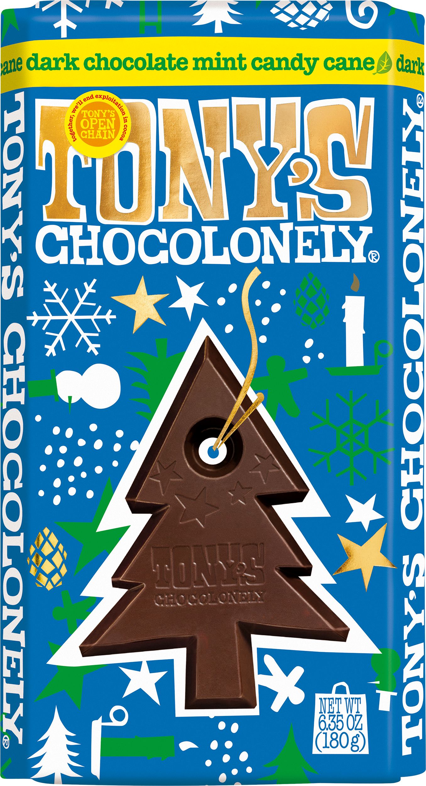 dark chocolate candy cane 51% case-Tony’s Chocolonely United States