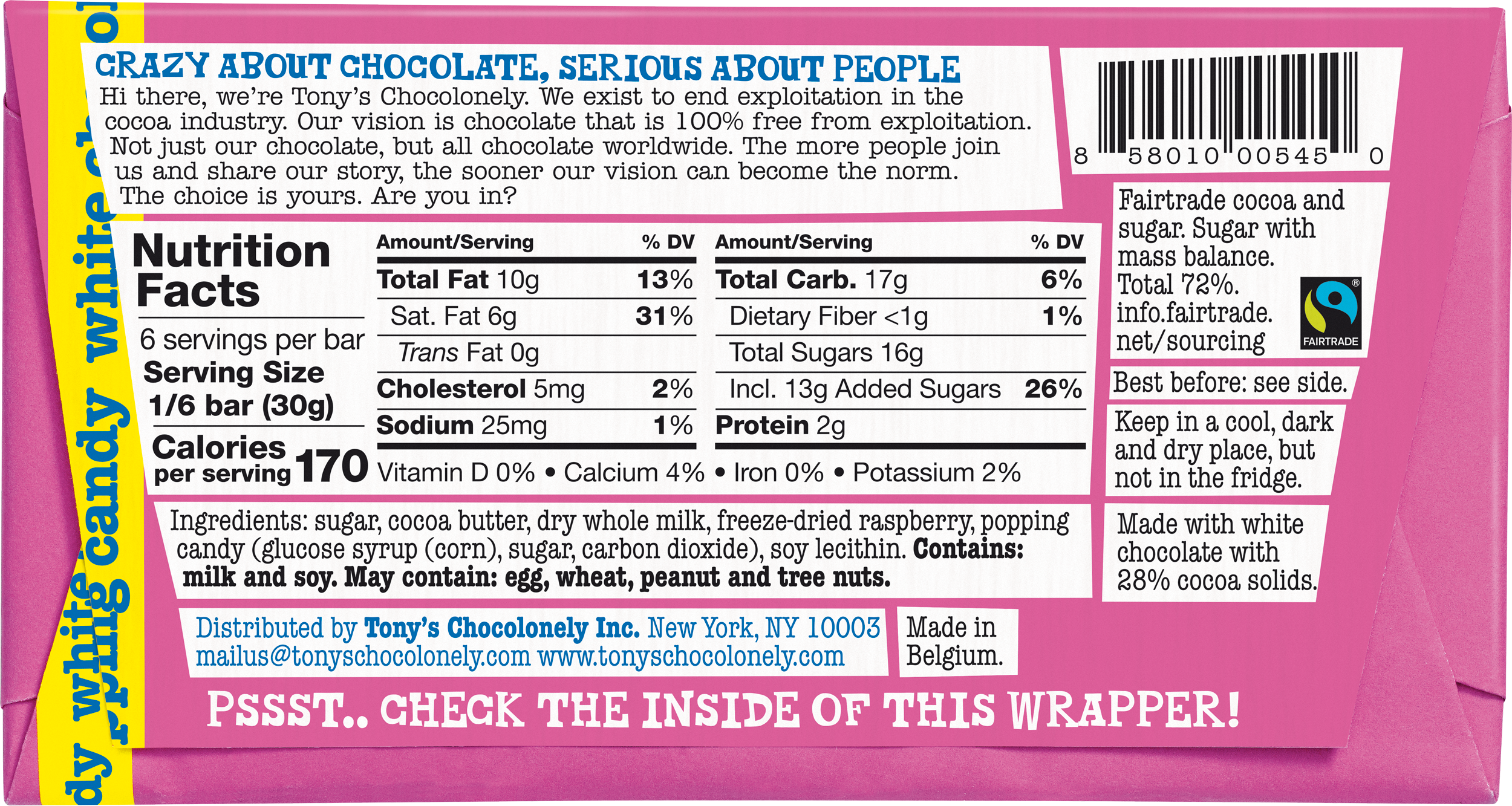 white raspberry popping candy 28%-Tony’s Chocolonely United States