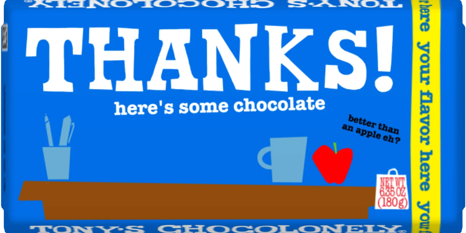 thanks, teach-Tony’s Chocolonely United States